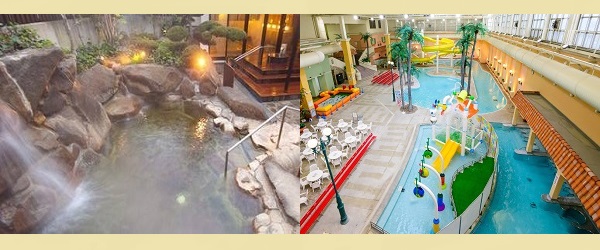奈良健康ランド 温泉 プール 遊具 アミューズメント 写真